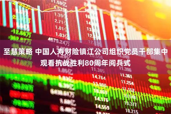 至慧策略 中国人寿财险镇江公司组织党员干部集中观看抗战胜利80周年阅兵式