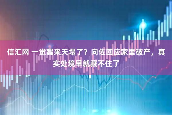 信汇网 一觉醒来天塌了？向佐回应家里破产，真实处境早就藏不住了