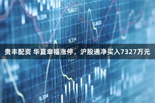 贵丰配资 华夏幸福涨停，沪股通净买入7327万元
